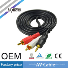 SIPU besten preis 3,5mm bis 2rca av kabel für psp 1000 großhandel audio kabel high speed rca kabel av conector